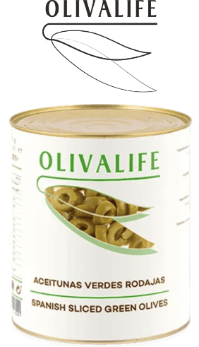 Aceitunas verdes en rodajas Olivalife
